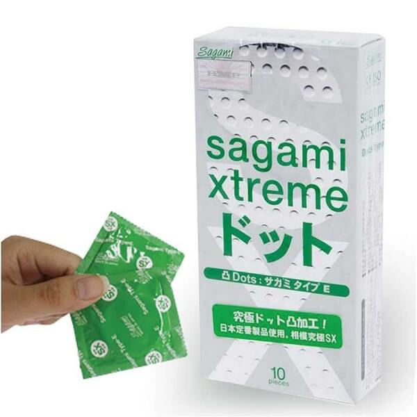 Bao cao su Sagami Xtreme White có gai siêu mềm