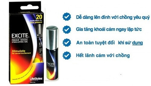 Gel bôi trơn Excite