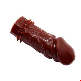Bao cao su đôn dên nhiều gai màu nâu 5inch