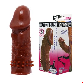 Bao cao su đôn dên nhiều gai màu nâu 5inch