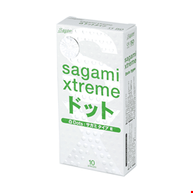 Bao cao su Sagami Xtreme White siêu mỏng có gai (10 chiếc)