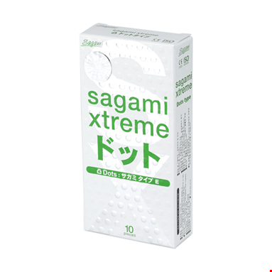 Bao cao su Sagami Xtreme White siêu mỏng có gai (10 chiếc)