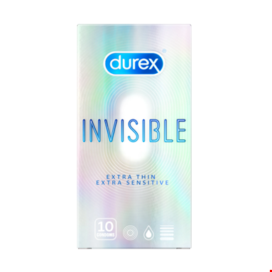 Bao Cao Su Durex Invisible extra thin cực siêu mỏng (10 chiếc)