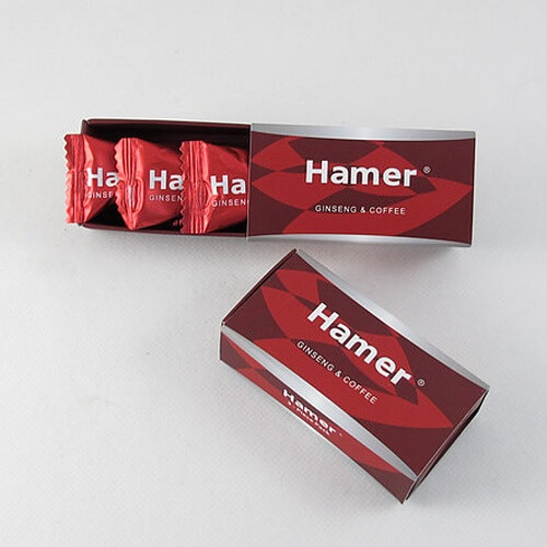 kẹo sâm hamer bao bì sản phẩm